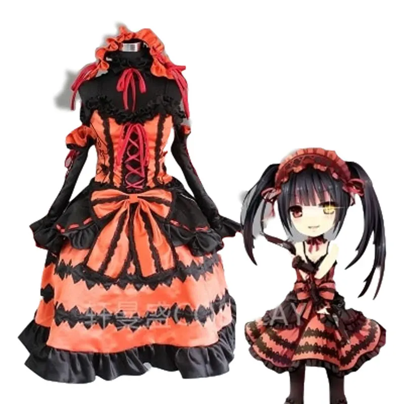 

Date A Live Tokisaki Kurumi Cosplay Costume Halloween Costume custom made