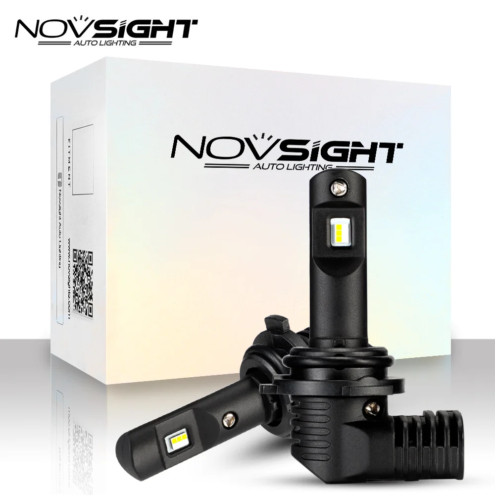 NOVSIGHT 9005 Светодиодные Автомобильные фары 1:1 дизайн H4 H7 H11 9006 светодиодные лампы для передних фар 50 Вт 10000LM 6500 K белая противотуманная лампа автомобильные аксессуары