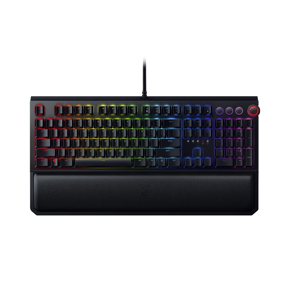 

Razer BlackWidow Mechanical Keyboard Gaming 104 Keys RGB Backlit Ergonomic Wrist Rest Tactile Keyboard Gaming For PC/Laptop