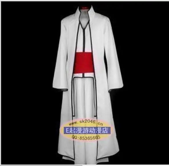 Халат кимоно Aizen Sousuke 4 го капитана Хэллоуина с блестящей накидкой халат для