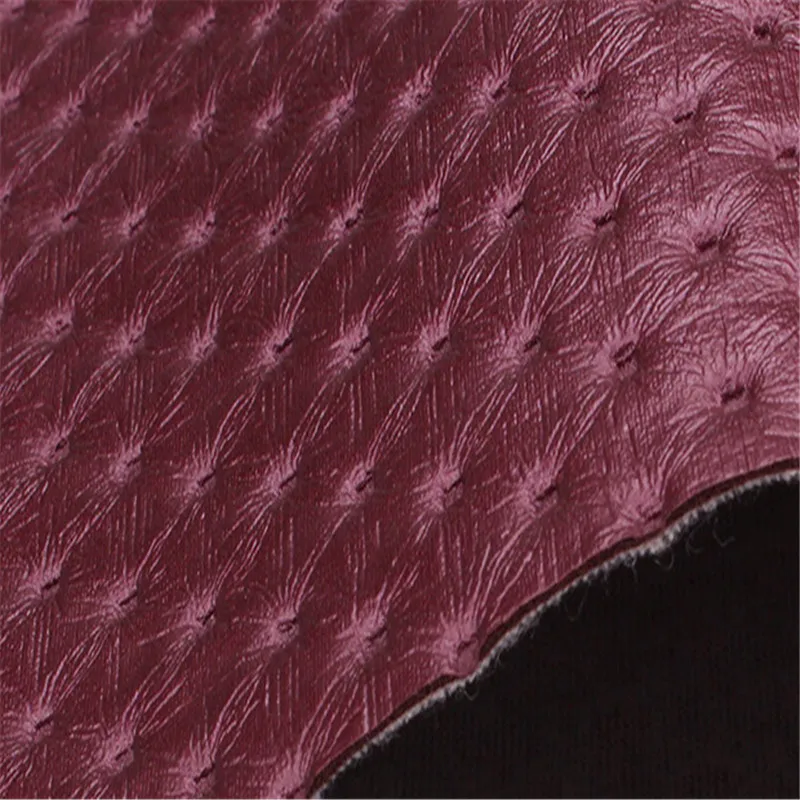 Lychee Life A4 Embossed Dot PU Leather Fabric High Quality Synthetic Leather DIY Sewing Material for Handmade Crafts