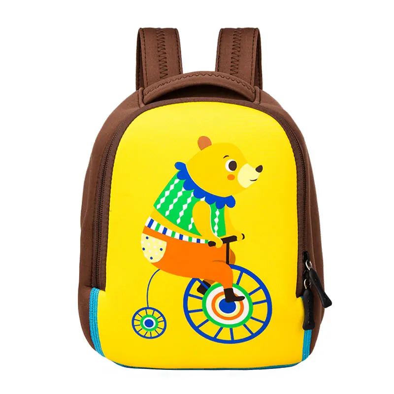Новинка, детские рюкзаки с 3D изображением животных, фирменный дизайн, рюкзак для мальчиков и девочек, неопреновые школьные сумки для малышей, Сумка с рисунком для детского сада - Цвет: 22
