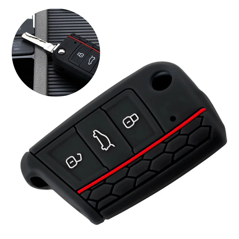 

New Universal Durable Silicone Car Key Cover Case Flip Key Cap Remote control for Volkswagen Golf 7 For Nissan xterra