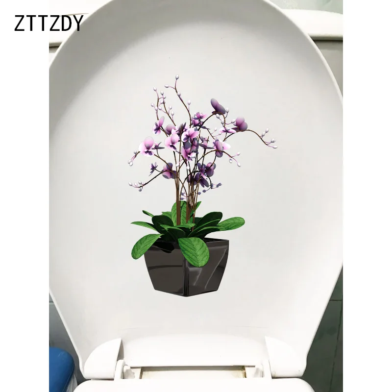 ZTTZDY 15 2*22 6 см цветочный горшок растение Ванная комната Декор унитаз наклейки на