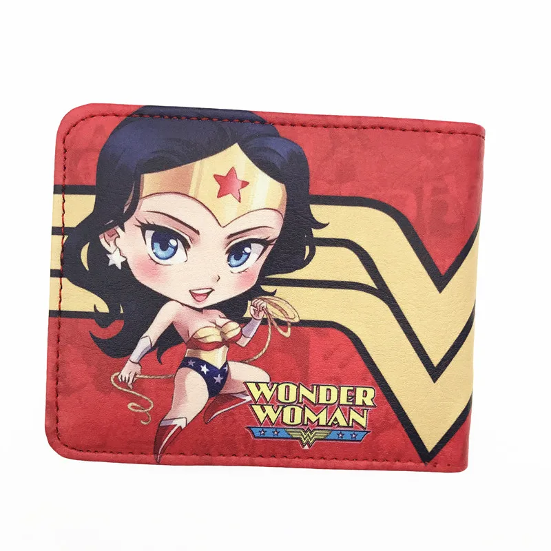 Новое поступление DC Wonder Woman кошелек суперженский кошелек Супер кошелек с супергероями Аниме Бумажник для молодых