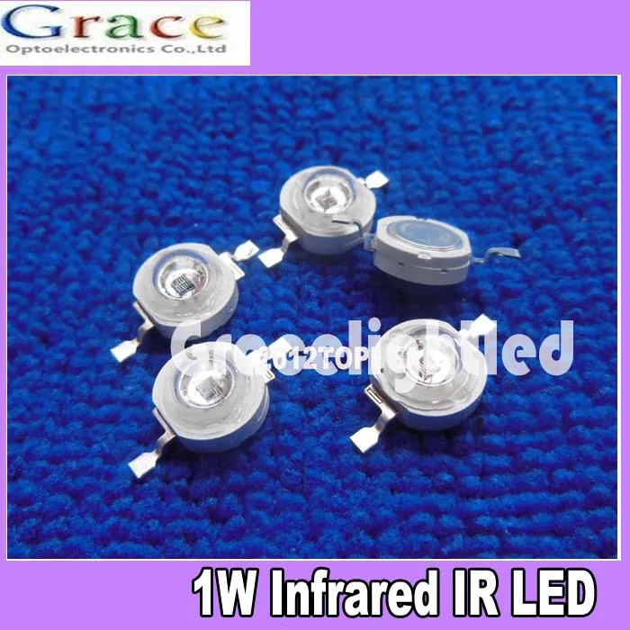 50pcs 3W Infrared IR 940NM High Power LED Emitter DC1.5 1.7V 500mA free