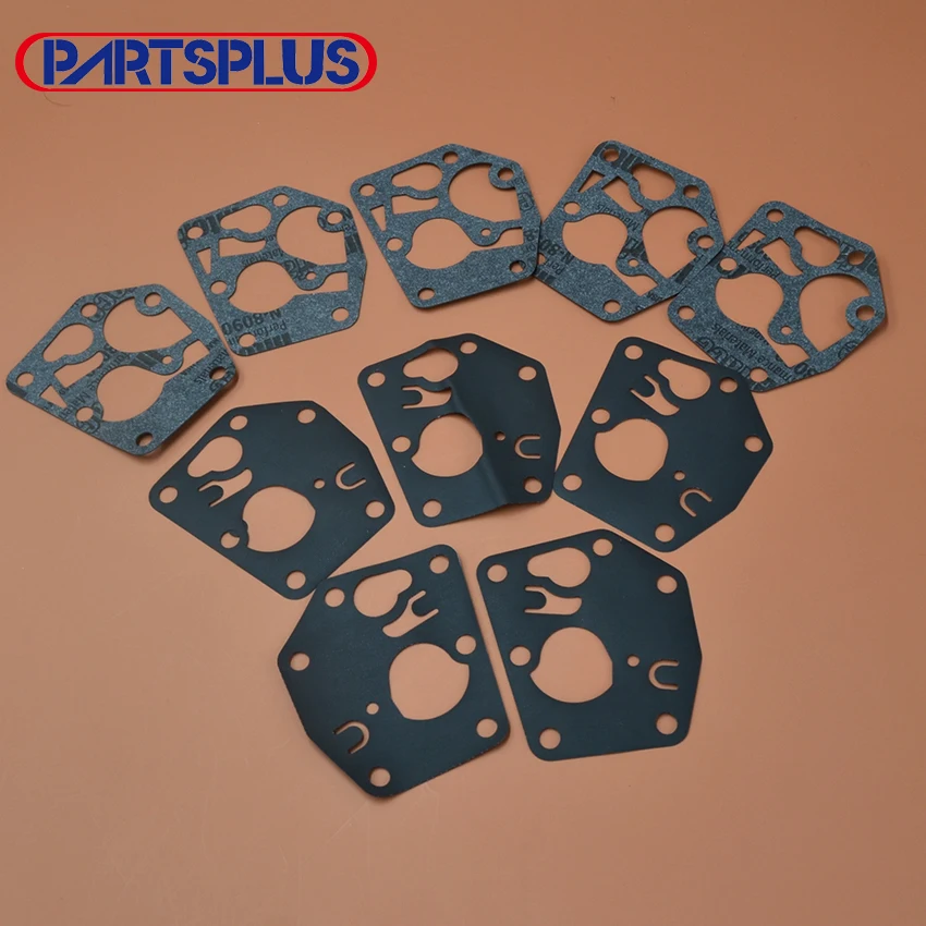 10Set Carburetor Gasket Diaphragm Kit Fit Briggs and Stratton Engine