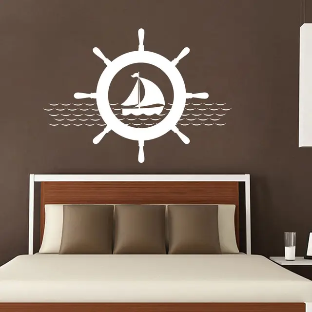 Nautical Wandtattoos Für Schlafzimmer Schiff Rad Aufkleber Vinyl ... Nautical Wandtattoos Für Schlafzimmer Schiff Rad Aufkleber Vinyl ...
