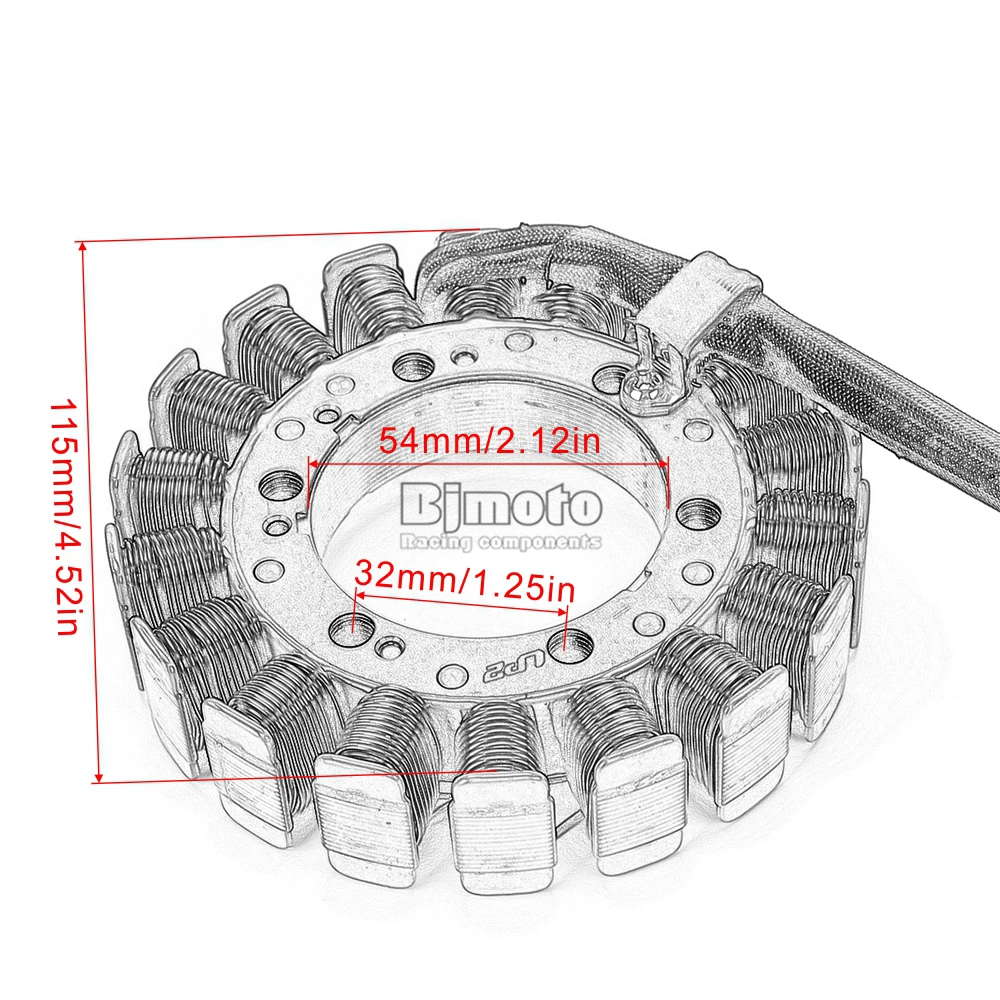 BJ Генератор мотоцикла обмотка статора Магнето для Honda 31120-MCJ-003 CBR900 CBR 900 CBR929 RR CBR 929 RR CBR 929RR 2000 2001