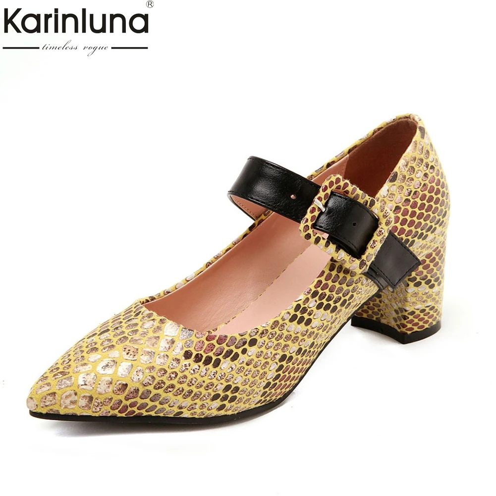 

brand big size 34-48 pointed toe ladies high heels snake veins shoes woman casual party mary janes sweet sexy women shoes pumps