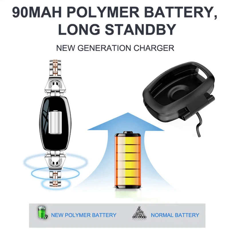 Comprar H A H8 pulsera deportiva reloj inteligente 2019 impermeable Monitor de ritmo cardíaco Bluetooth para iOS Android reloj inteligente mujer regalo