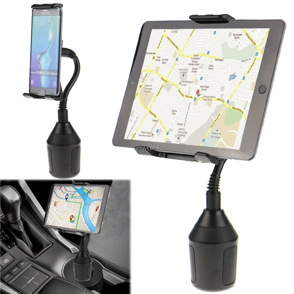 Adjustable Car Cup Holder Mount for iPad Samsung Galaxy 7"-10" Tablet Mini Drop ship