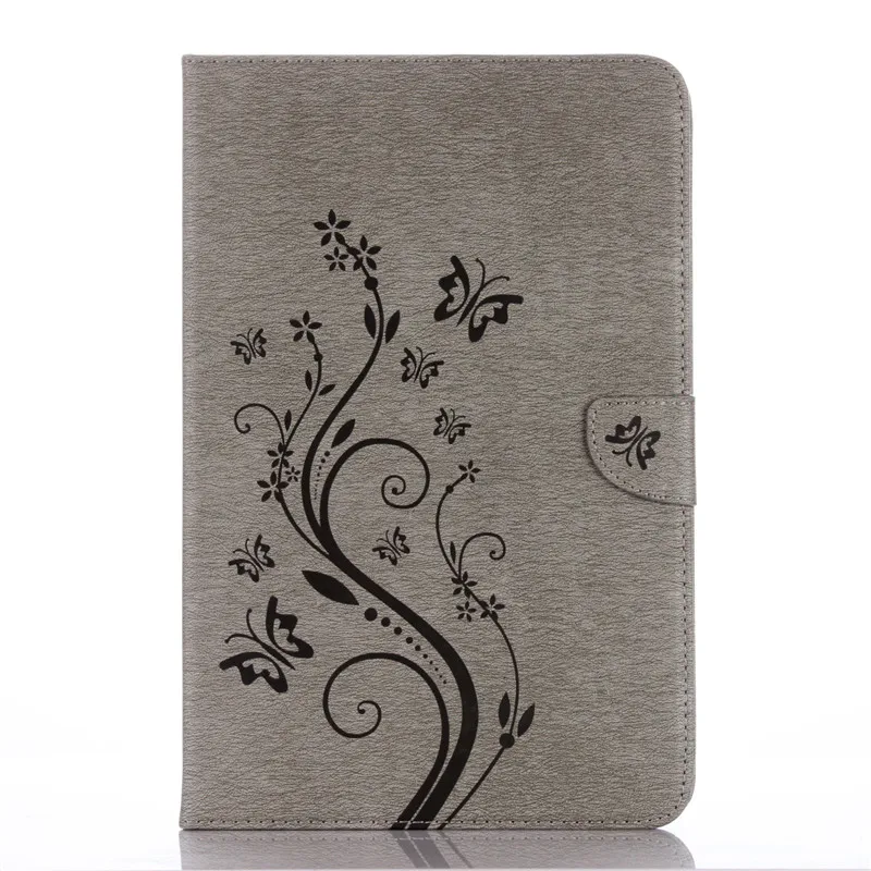 Printing Magnetic Wallet Smart Tablet Case For SAMSUNG Galaxy Tab A A6 10.1 P580 P585 Butterfly Embossed Flip PU Leather Cover (11)