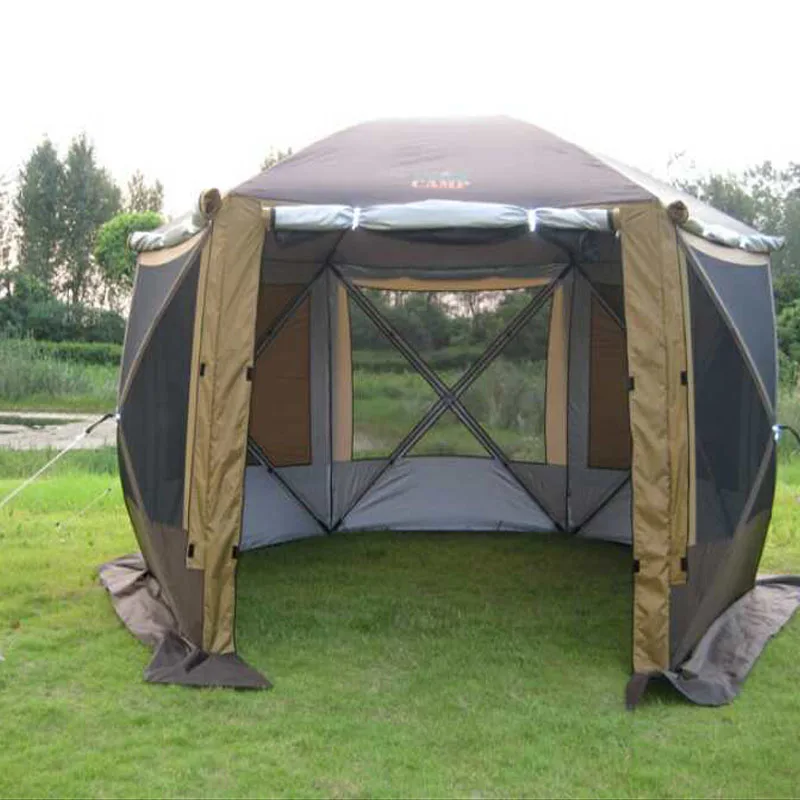 

2017 Mimir New Portable Yurts Family Team Many People Outdoor Camping Hexagonal Awning Winter Ice Fishing Tents