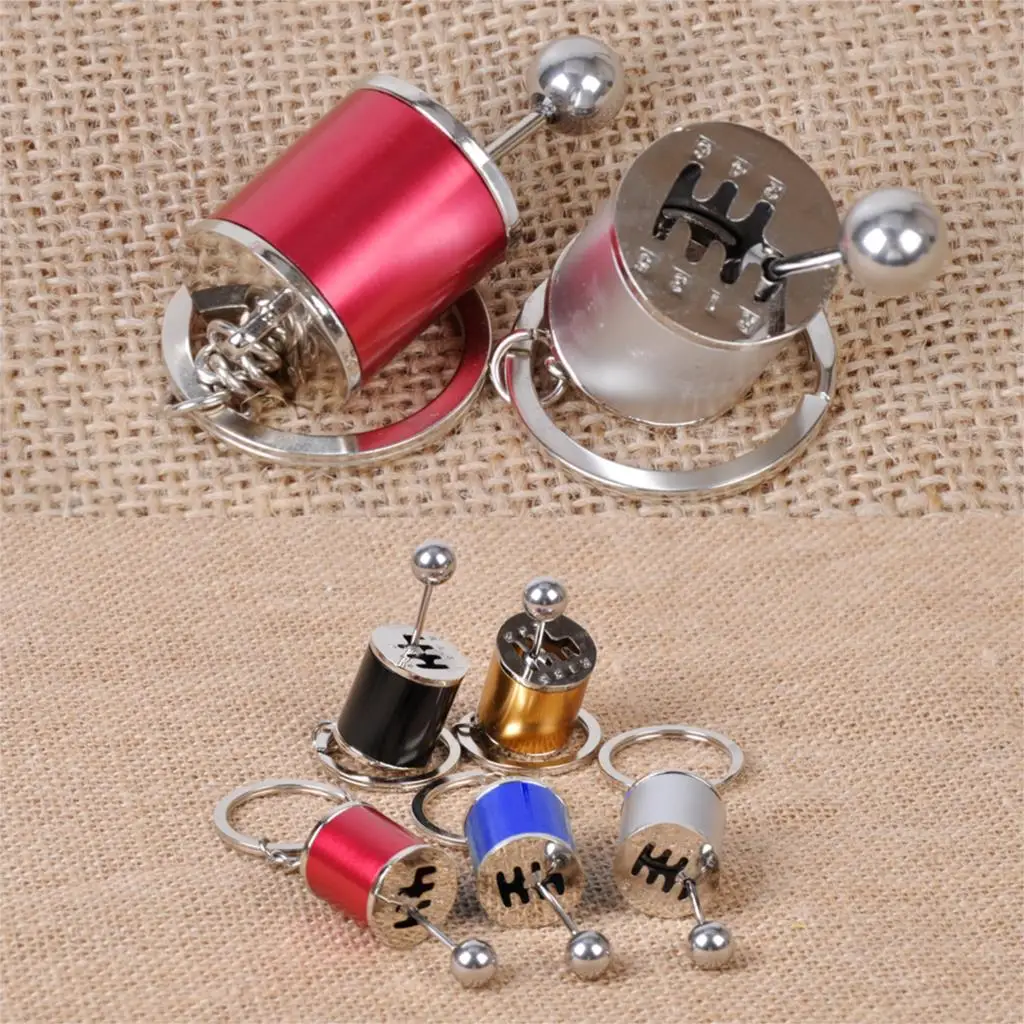 

DWCX Car Tuning Parts Gear Shift Keychain Key Ring For VW Polo Golf Jetta Audi A4 A6 A8 BMW F01 F10 F30 Toyota RAV4 Benz A B