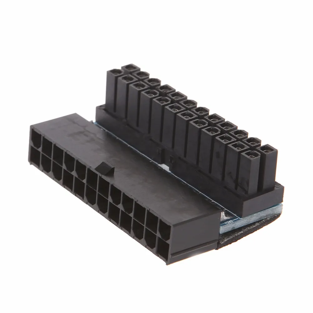 ATX 24Pin الإناث إلى 24pin الذكور زاوية الحق محول ل حاسوب شخصي مكتبي امدادات الطاقة ل تغيير ATX 24PIN كابل