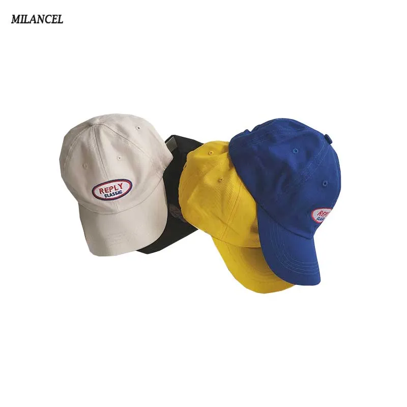 

MILANCEL 2019 Children Caps Casual Embroidery Baseball Caps Boys Girls Snapback Caps Cotton Sun Hat 2-8 Y