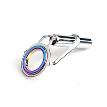 FISHKING 10 шт./лот 2,5 мм-5,5 мм радужные Серебрянные из нержавеющей стали удочка верхняя направляющая наконечник DIY Кольца для глаз рыболовные снасти магазин