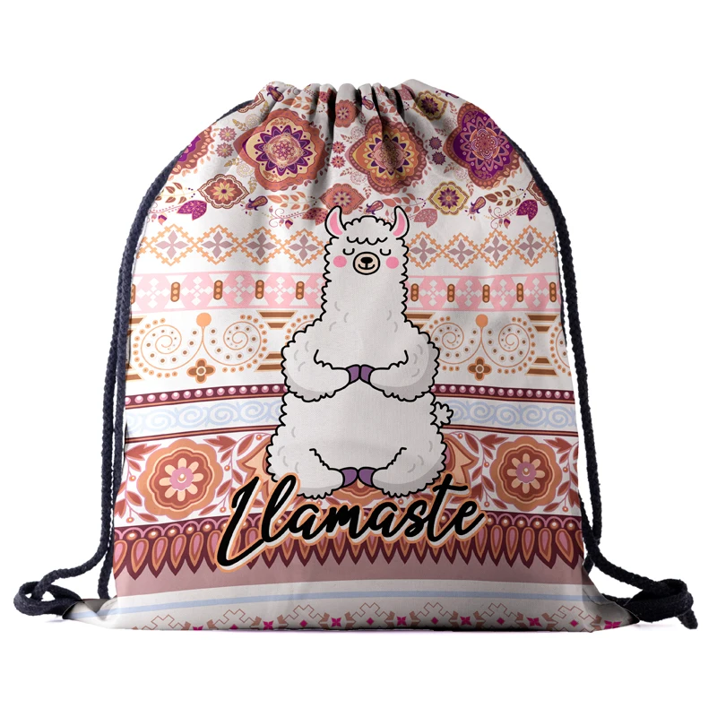 JomTokoy модный Дамский рюкзак со стягивающим шнуром Альпака Печать Путешествия Softback женская сумка со шнурком сумки skd27140