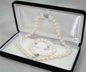 

AA 7-7.5MM White Akoya Cultured Pearl Necklace Bracelet Earring Set