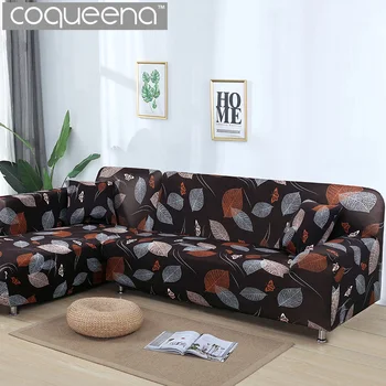

2 pieces Covers for L Shaped Sofa living Room Sectional Slip Cover Universal Stretch Elastic Corner Sofa Covers Home Decor SC059