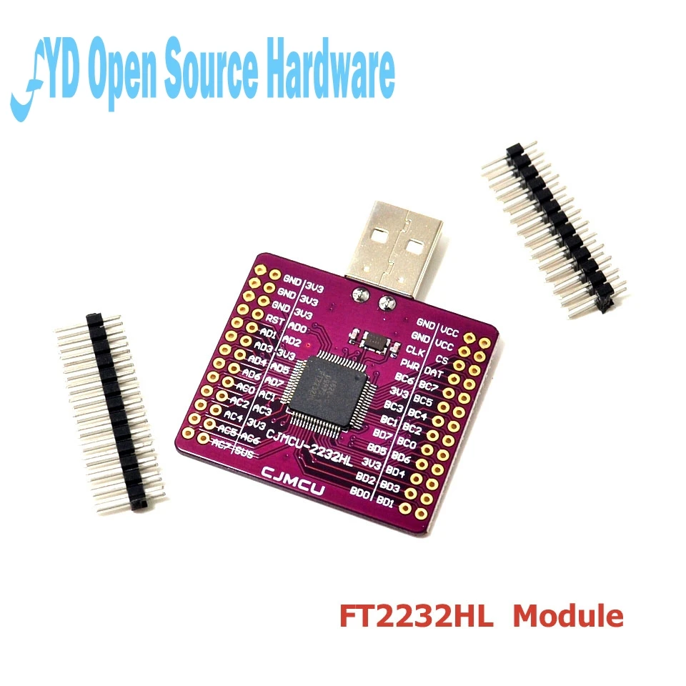 

CJMCU-2232 FT2232HL USB to UART FIFO SPI I2C JTAG RS232 module