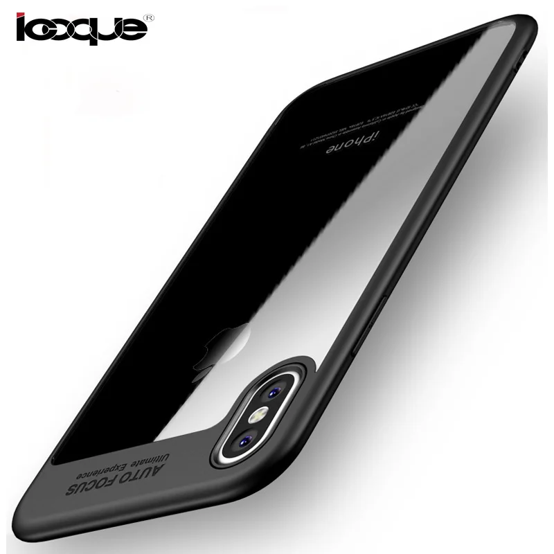 Чехол ICOQUE для iPhone X Модный мягкий силиконовый акриловый чехол телефона|case for