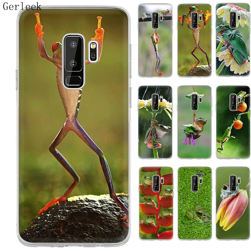 Чехол Desxz Frog для Samsung Galaxy S3 S4 S5 S6 S7 Edge S8 S9 S10 Plus S10e | Мобильные телефоны и аксессуары