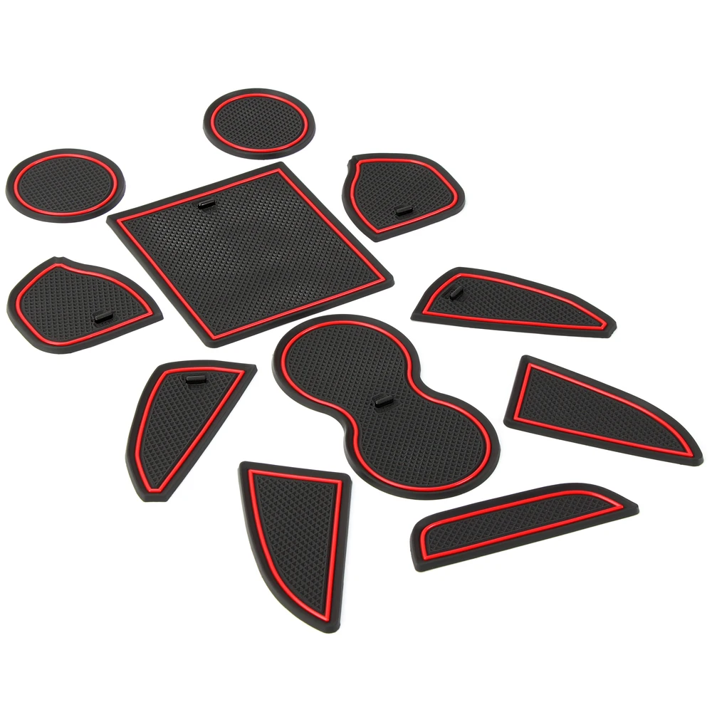 11pcs/set Car Cup Anti-Slip Mat Pad For Dodge CHALLENGER~ car accessories