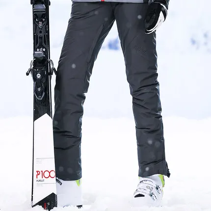 Лыжный костюм для женщин, зимняя куртка, женский лыжный костюм, женский зимний спортивный костюм, зимние куртки, лыжные брюки, водонепроницаемый - Цвет: black pant