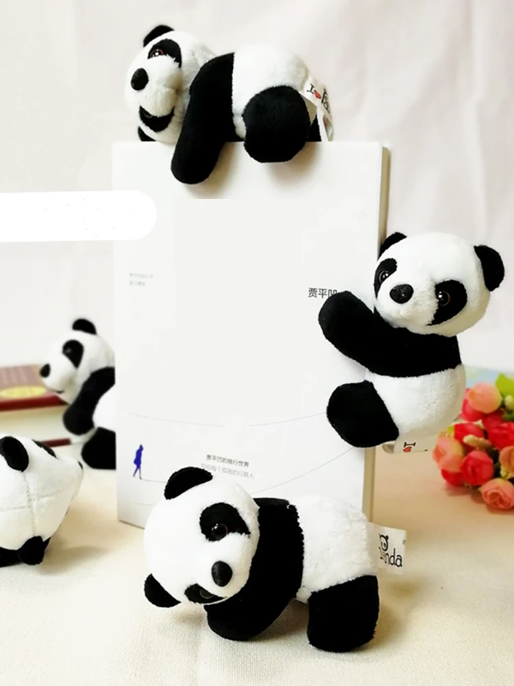 

Panda plush toys soft Panda Note Clip Cute Memo Plush Toys Bookmarks Notes Clips toy Bookmark Letter Paper Clip