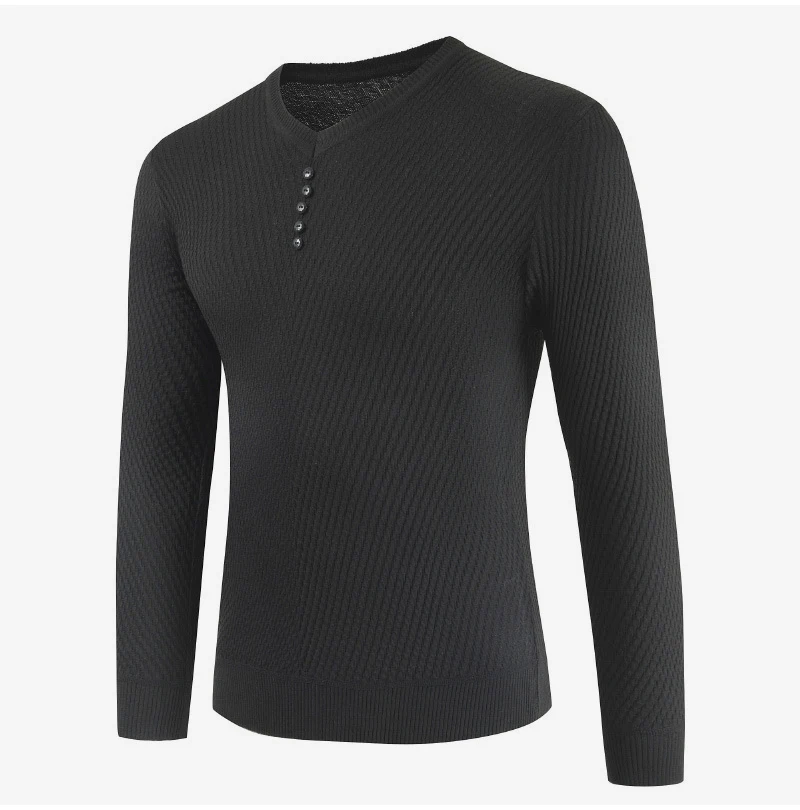 Вязаный свитер мужской пуловер с вырезом в виде буквы V мужская приталенная рубашка кашемировая шерсть Pull Homme 2019 Осень Зима Мужской