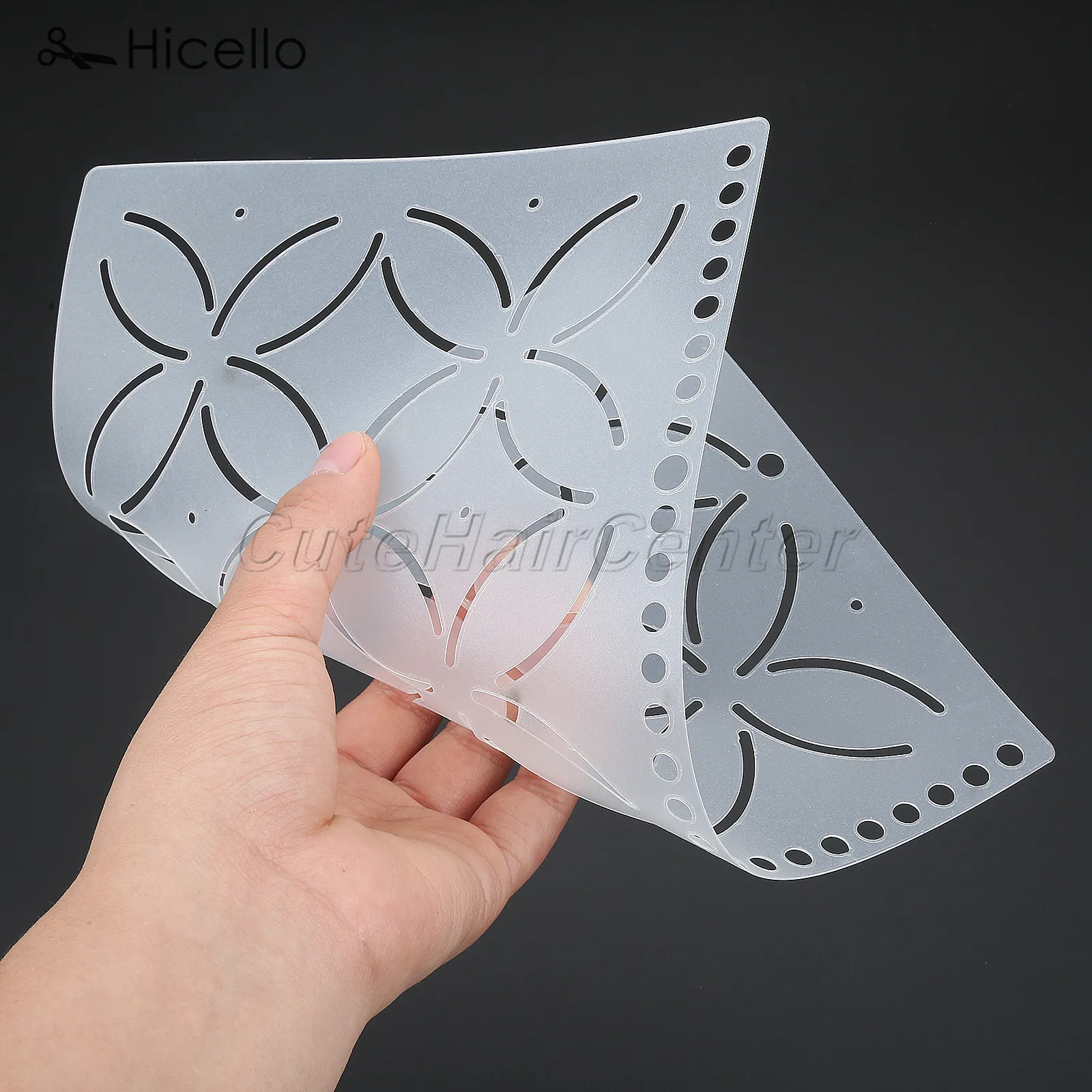 perfektchoice 3pcs Plastic Quilt Stencil Template Patchwork for DIY Sewing Embroidery