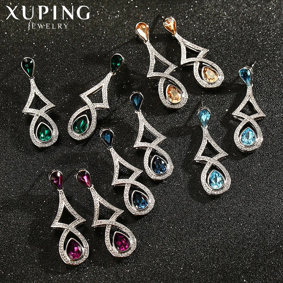 Xuping модные серьги высокого качества Кристаллы от Swarovski цвет покрытием шарм дизайн для женщин подарок XE2219