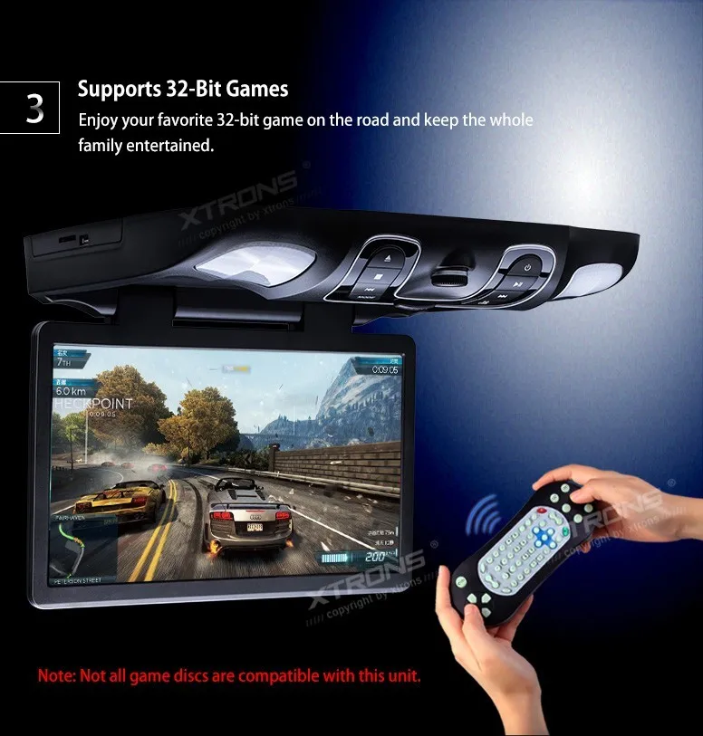 Flash Deal XTRONS 15.6" Black Flip Down Car DVD Roof Car DVD Roof Monitor Car DVD with Easy Installation with the Mounting Bracket 10 Flash Deal XTRONS 15.6" Black Flip Down Car DVD Roof Car DVD Roof Monitor Car DVD with Easy Installation with the Mounting Bracket 10