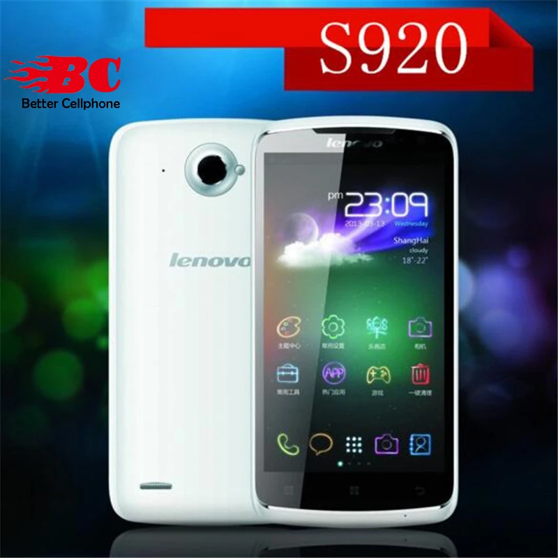 Original Lenovo S920 Android 4 2 MTK6589 Quad core 3G WCDMA Quad Core HD IPS Screen