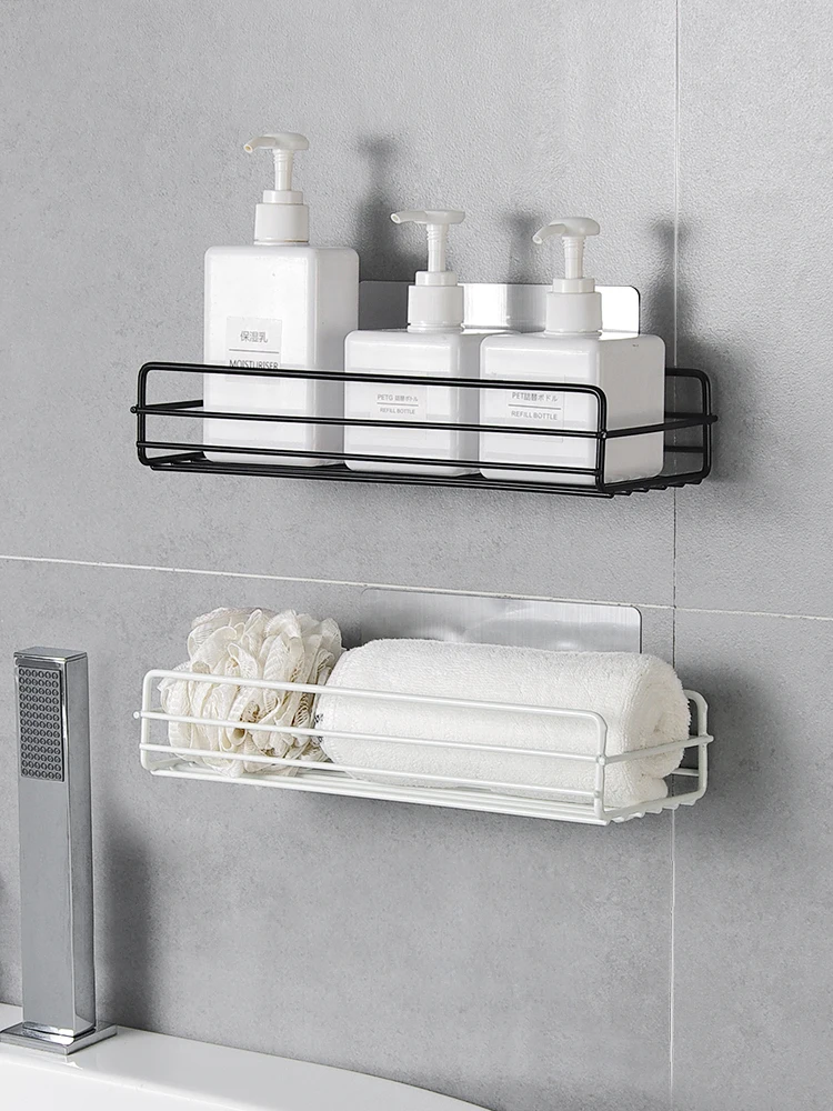 Wrought Iron Bathroom Rack Wall Hanging Shower Gel Storage Rack