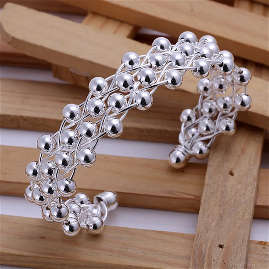 Hot new lover gift silver plated font b jewelry b font elegant women classic grapes bangle