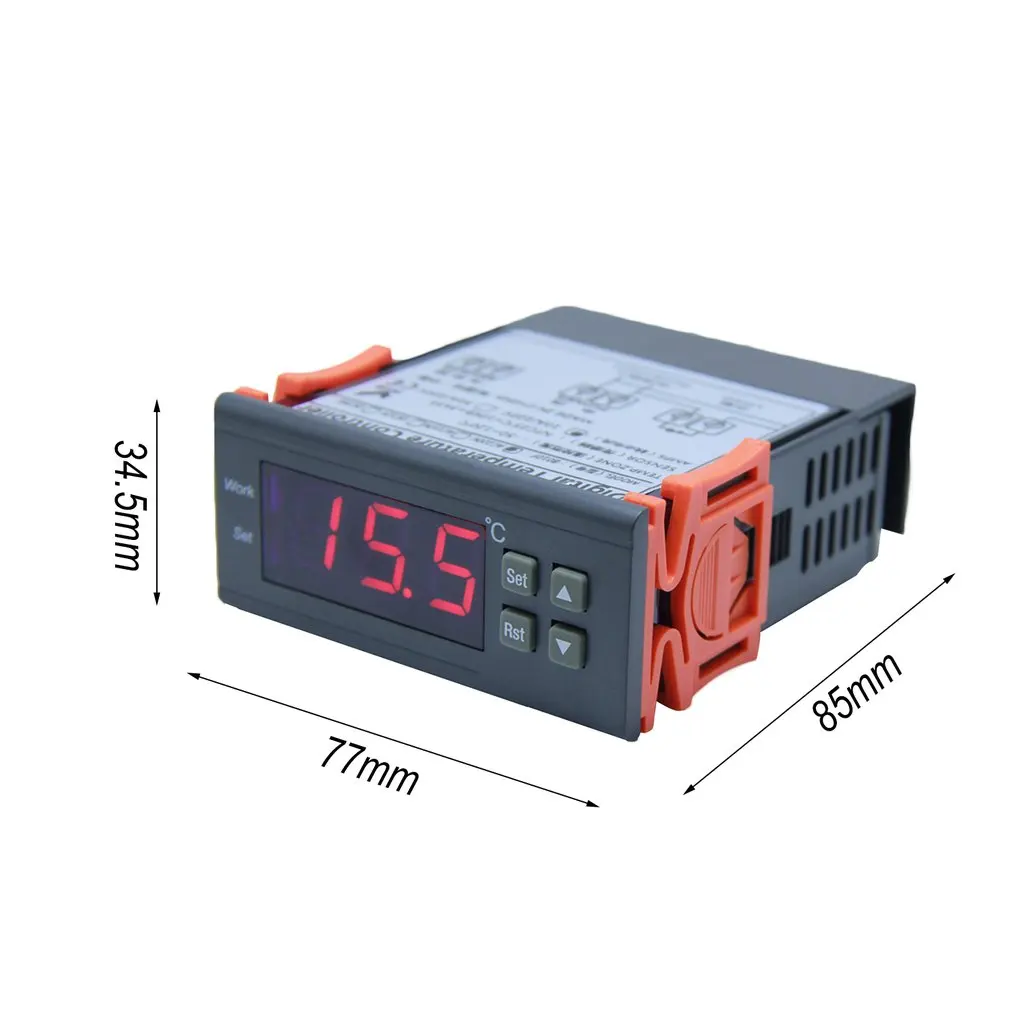 

STC--1000 LED Temperature Controller Thermostat Sensor with Two Relay Output Thermostat Incubator Four-Way Valve