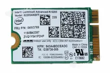 NEW Original for Lenovo Thinkpad x1 carbon 62205ANSFF N6205 62205AN SFF WIFI Card Wifi Wlan Network Cards 04W3769
