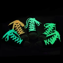 1 пара 120 см светящиеся спортивные шнурки спортивная обувь кружево светится в темноте ночной цвет флуоресцентная обувь Шнурки Кроссовки аксессуары