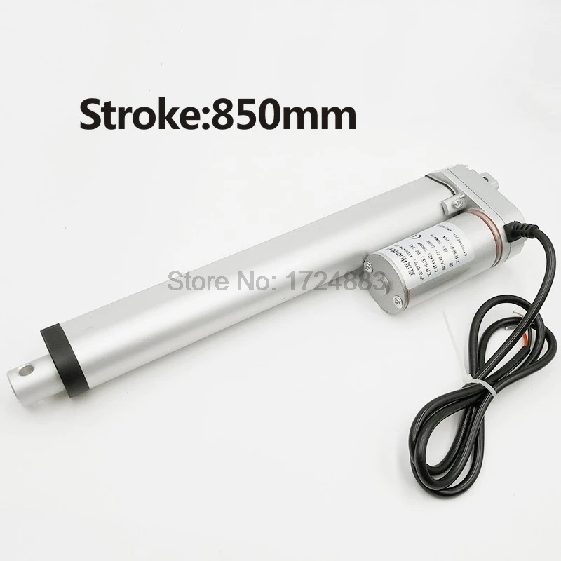 

Electric Linear Actuator 12V/24V DC Motor 850mm Stroke Linear Motion Controller 100/200/300/500/750/800/900/1100/1300/1500N