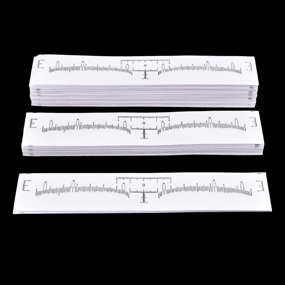 10 шт., Одноразовые Инструменты для формирования бровей, макияж, измерение бровей, линейка, наклейка для татуажа, точный Перманентный макияж