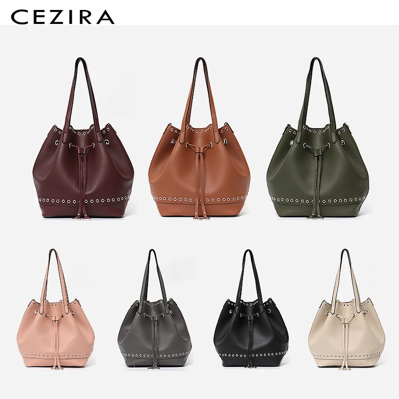 CEZIRA النساء مجموعة الحقائب الأعلى مقبض دلو حقيبة كبيرة قدرة الرباط حقيبة يد الأزياء حقيبة كتف محفظة السيدات بو حقيبة الجراب الجلدية حقيبة CEZIRA النساء مجموعة الحقائب الأعلى مقبض دلو حقيبة كبيرة قدرة الرباط حقيبة يد الأزياء حقيبة كتف محفظة السيدات بو حقيبة الجراب الجلدية حقيبة