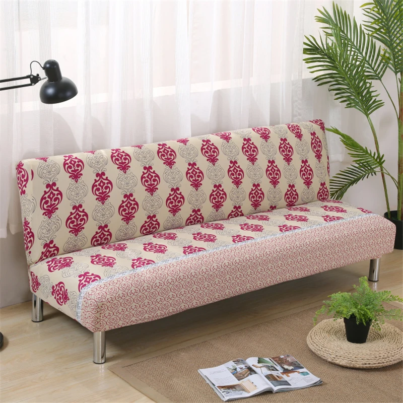 Цветочный геометрический без подлокотника диван-крышка все включено Чехол протектор машинная стирка эластичный диван вытирается полотенцем диван-кровать