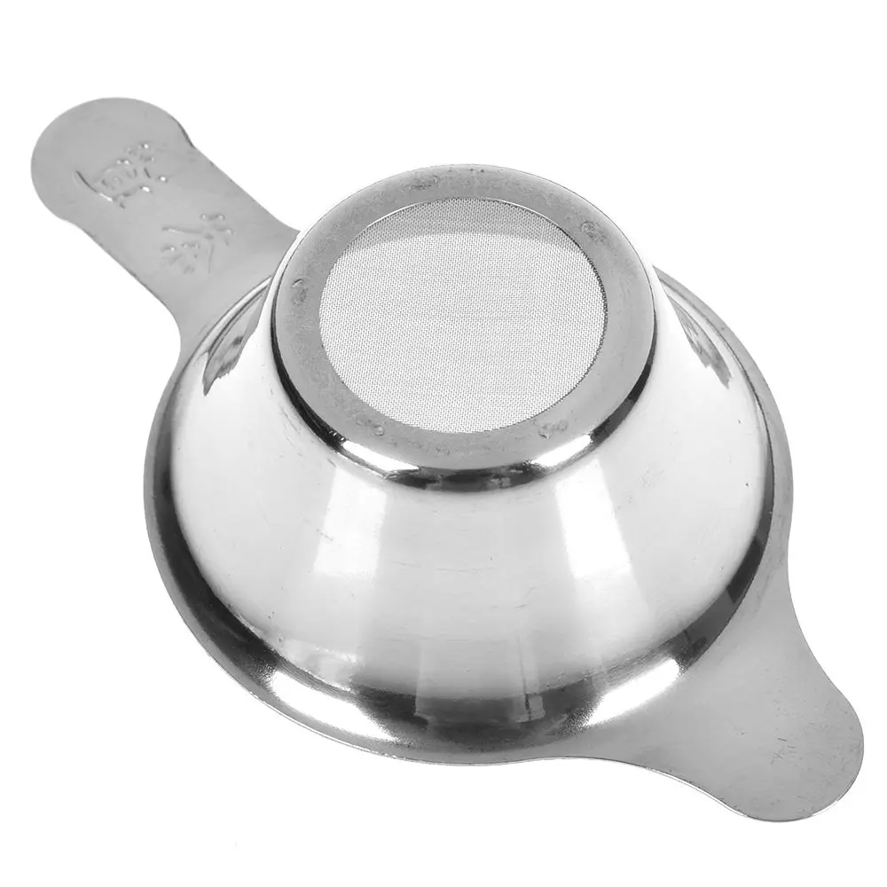 Высококачественное Серебряное ситечко для чая из нержавеющей стали, тонкая сетка для китайского кунг-фу, фильтр-воронка, подарок для кухни и офиса