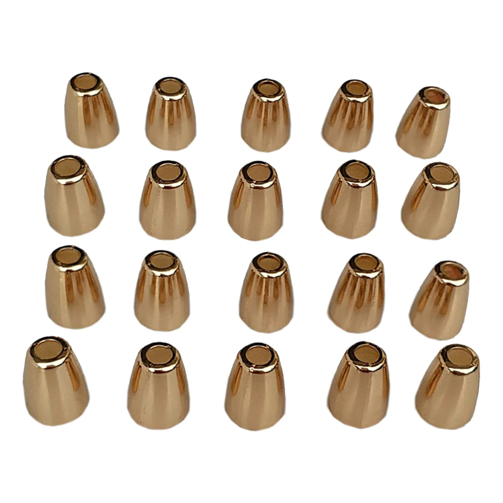 20 Pieces Bell Shaped Backpack Tent Clothes Locks Cord Ends Cap String Stoppers 4mm