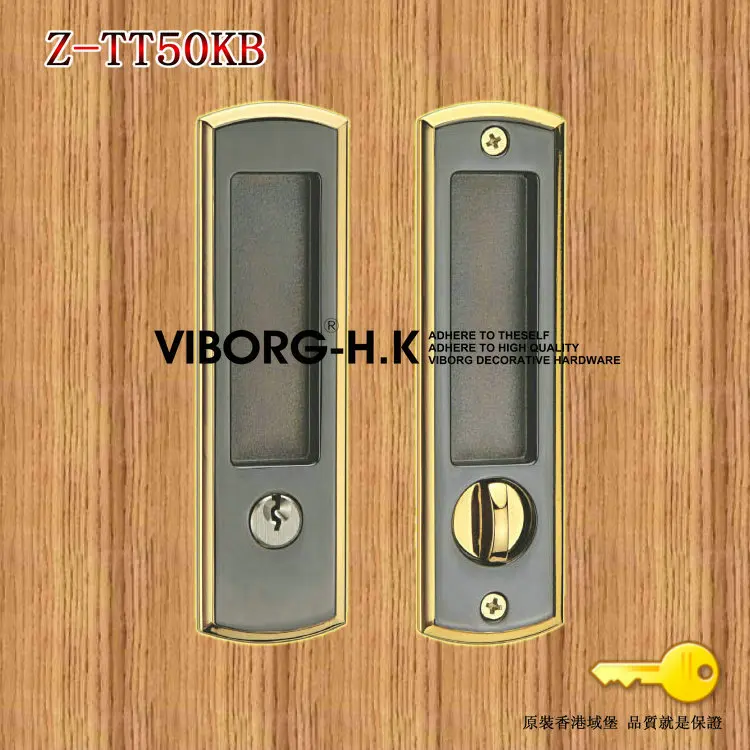 Выборг высокое качество цинковый сплав раздвижной двери врезной замок в комплекте, врезной замок для раздвижной двери, Z-TT50KB