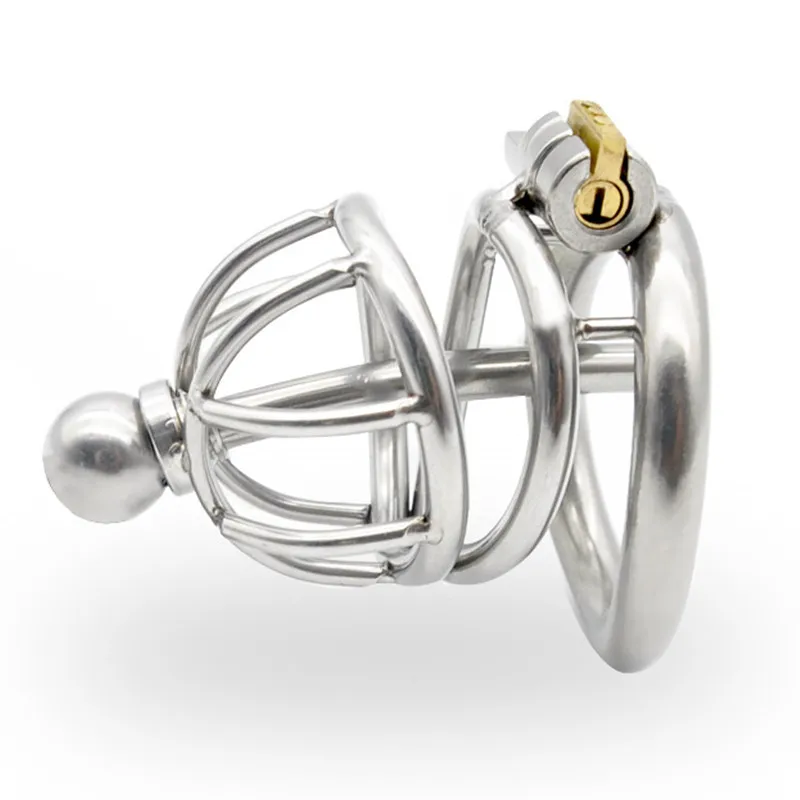 Stainless Steel Male Chastity Device with Catheter Sound,Cock Rings,Penis Cage,Virginity Lock,Adult Games Bdsm Sex Toy For Men