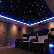 Обновление RGB+ WW волоконно-оптический свет комплект оптического волокна потолочный светильник двойной выход Светодиодный источник света+ 400 strnads волокна для украшения